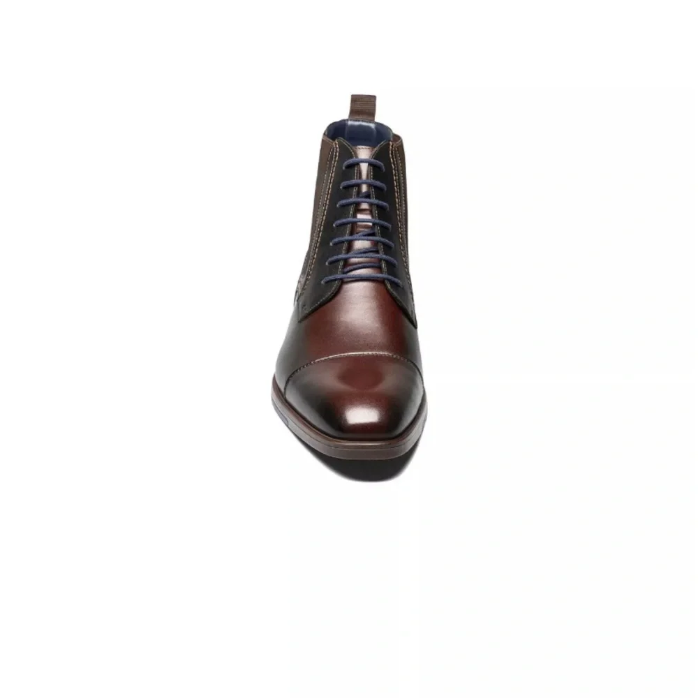 STACY ADAMS Men's Rafferty Cap Toe Lace Up Boots Size 7